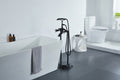 Freestanding Bathtub Faucet With Hand Shower Oil Rubbed Bronze Metal