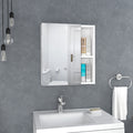 Medicine Cabinet Mirror Clifton, Five Internal Shelves, White Finish White Particle Board