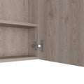 Medicine Cabinet Prague, Four Internal Shelves, Single Door, Light Gray Finish Light Gray Particle Board