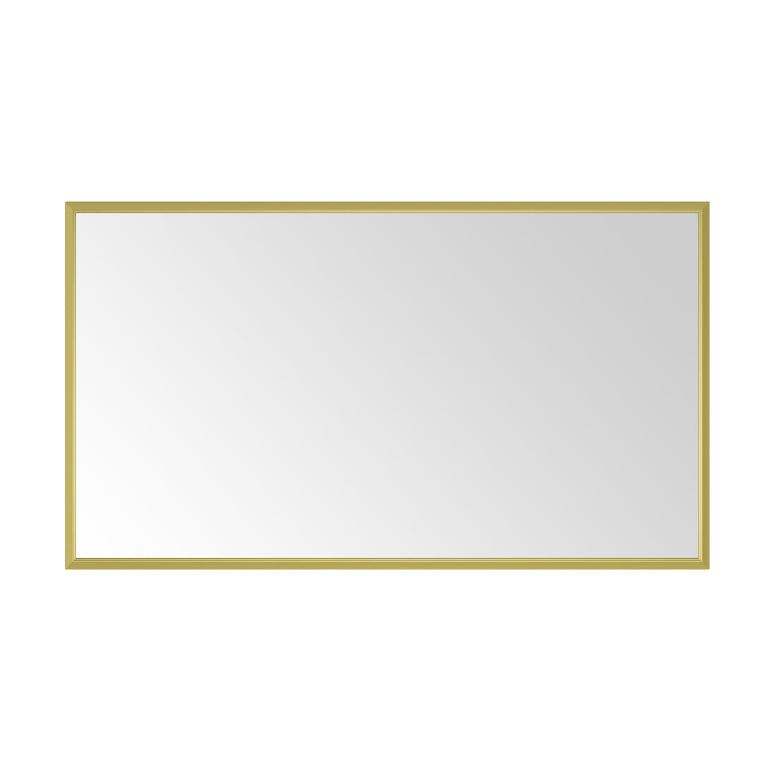 84In. W X 48In. H Metal Framed Bathroom Mirror For Wall, X Inch Rectangle Mirror, Bathroom Vanity Mirror Farmhouse, Anti Rust, Hangs Horizontally Or Vertiy Gold Aluminium