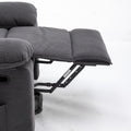 Massage Recliner,Power Lift Chair For Elderly With Adjustable Massage And Heating Function,Recliner Chair With Infinite Position And Side Pocket For Living Room ,Gray Gray Foam Corduroy