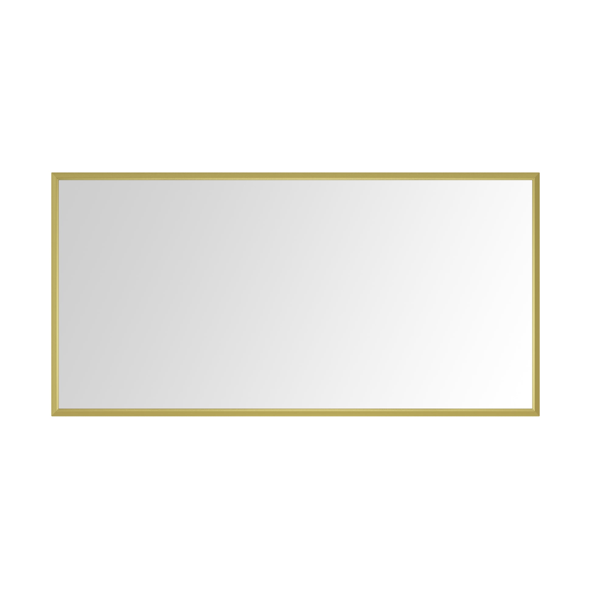 72In. W X 48In. H Metal Framed Bathroom Mirror For Wall, X Inch Rectangle Mirror, Bathroom Vanity Mirror Farmhouse, Anti Rust, Hangs Horizontally Or Vertiy Gold Aluminum