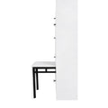 Versatile Shoe Cabinet With 3 Flip Drawers, Maximum Storage Entryway Organizer With Drawer, Free Standing Shoe Rack With Pull Down Seat For Hallway, White Freestanding 3 4 Drawers White Primary Living Space Adjustable Shelves Particle Board