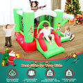 Christmas Jump 'N Slide Inflatable Bouncer For Kids Complete Setup With Blower 80