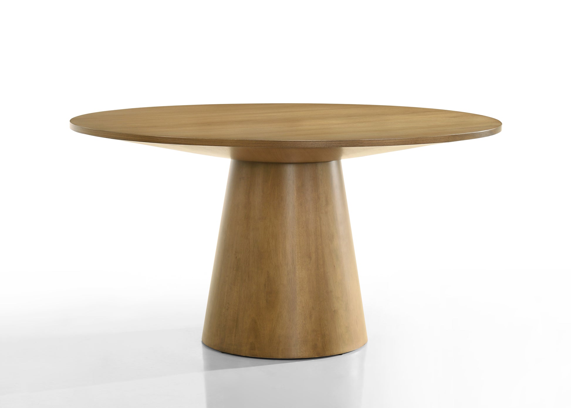 Jasper Driftwood Finish 59" Wide Contemporary Round Dining Table Wood Wood