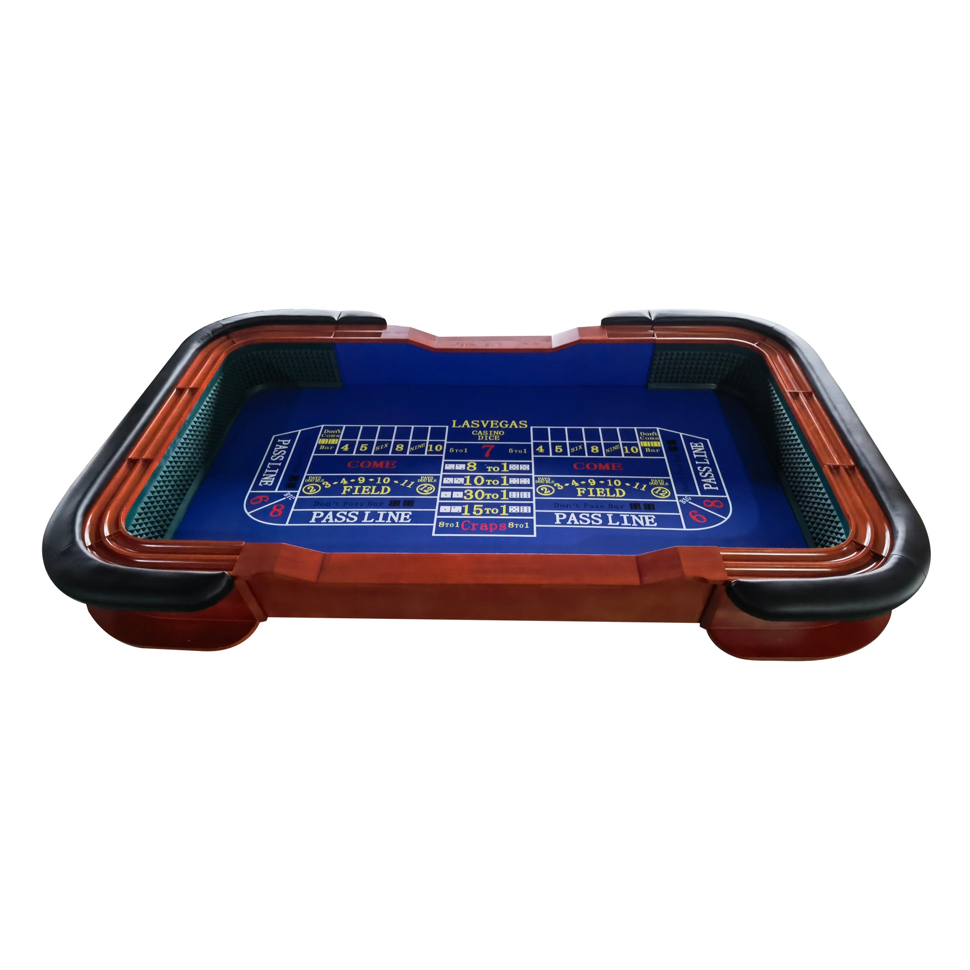 93" Classic Craps Dice Game Poker Table Blue Blue Wood