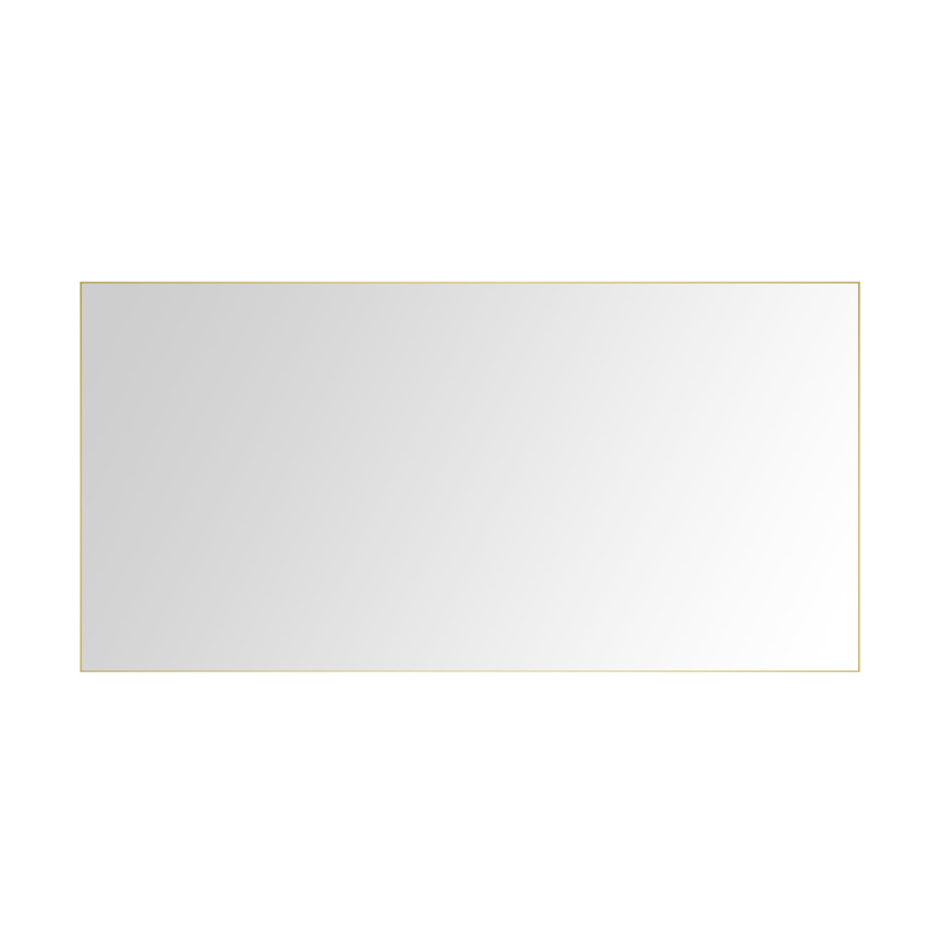 72In. W X 48In. H Metal Framed Bathroom Mirror For Wall, X Inch Rectangle Mirror, Bathroom Vanity Mirror Farmhouse, Anti Rust, Hangs Horizontally Or Vertiy Gold Aluminium