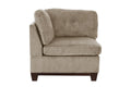 Camel Chenille Fabric Modular Sectional 6Pc Set Living Room Furniture Corner Sectional Couch 3X Corner Wedge 2X Armless Chairs And 1X Ottoman Tufted Back Camel Chenille Wood Primary Living Space Cushion Back Contemporary,Modern Modular Chenille 6 Seat