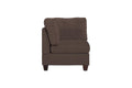 Modular Sectional 6Pc Set Living Room Furniture L Sectional Black Coffee Linen Like Fabric 2X Corner Wedge 2X Armless Chairs And 2X Ottomans Coffee Wood Primary Living Space Cushion Back