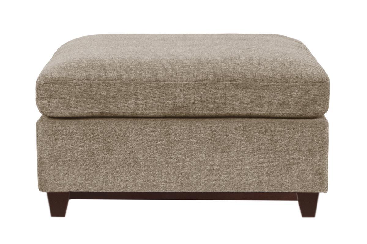 Modular Living Room Furniture Ottoman Camel Chenille Fabric 1Pc Cushion Ottoman Couch Exposed Wooden Base Camel Chenille Primary Living Space Contemporary,Modern Rectangle Chenille