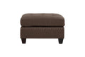 Contemporary Modular Sectional 6Pc Set Living Room Furniture Corner Sectional Black Coffee Linen Like Fabric Tufted Nail Heads 2X Corner Wedge 3X Armless Chair And 1X Ottoman Coffee Wood Primary Living Space Cushion Back Contemporary,Modern Modular