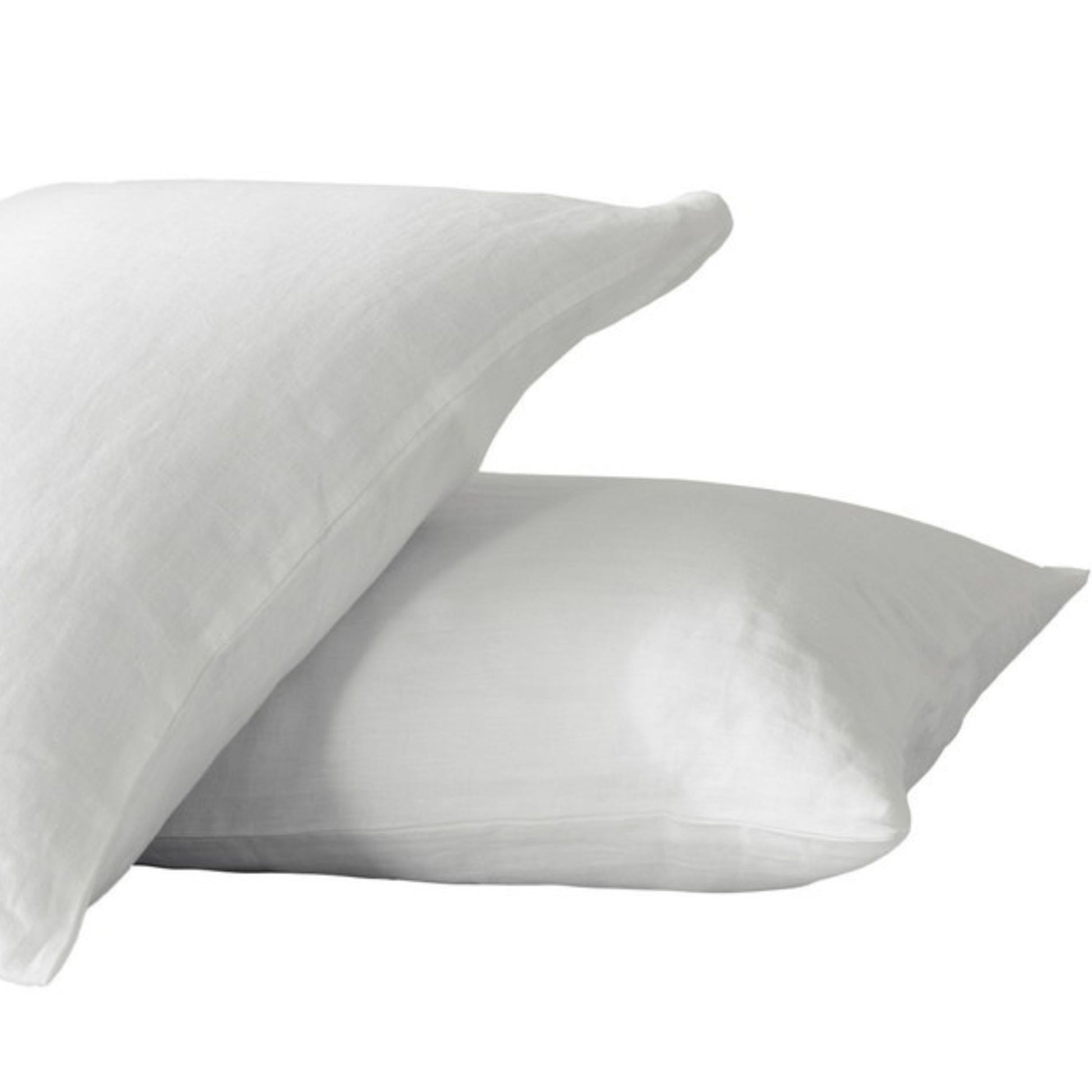 King Size Pillow Cases Set Of 2, Soft White Pillow Cases Set Of 2, Pillow Cases King, Premium Soft Linen Pillow Case With Envelope Enclosure 20"X36" White Linen Linen