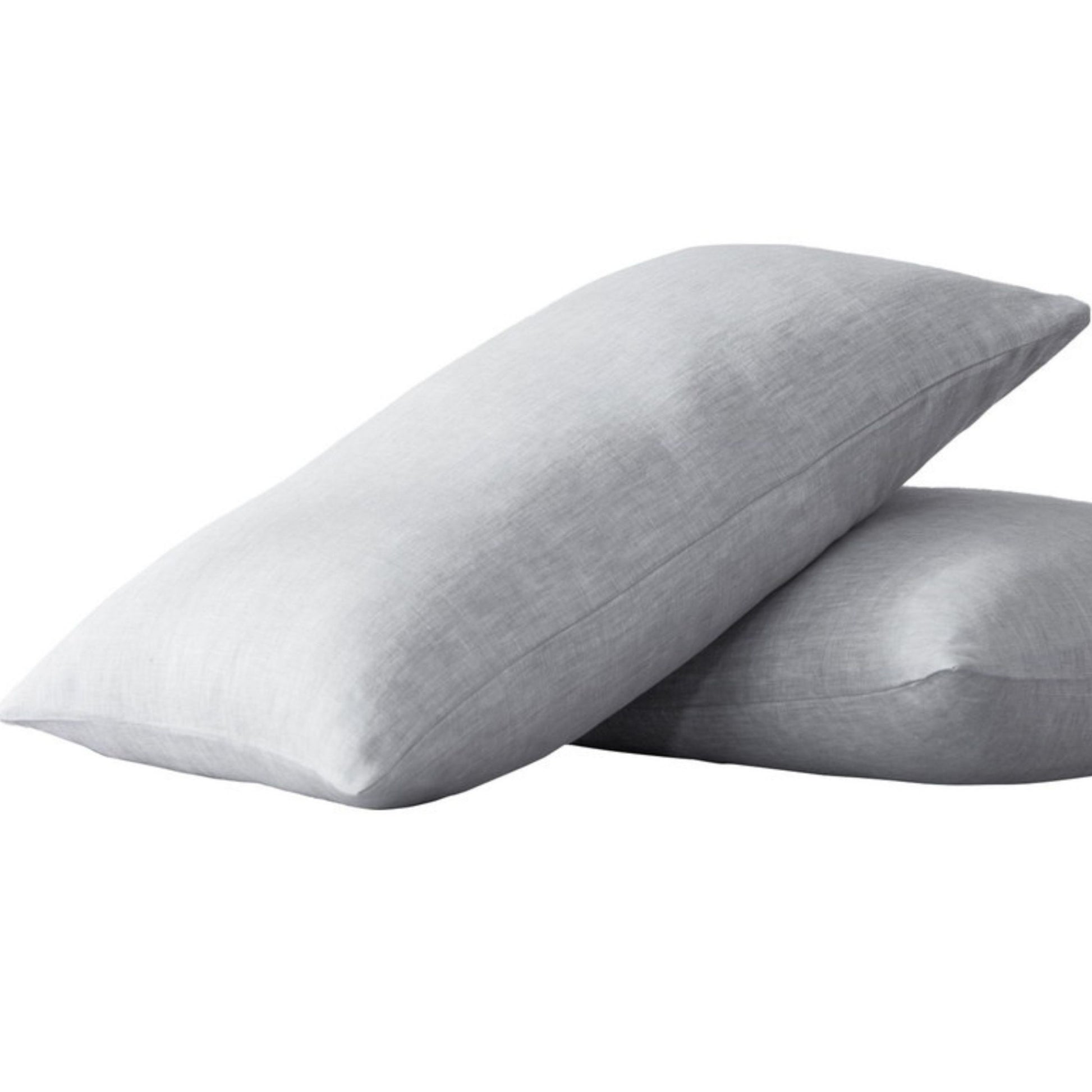 Pillow Cases Standard Size, Standard Pillow Cases Set Of 2, Pillowcases Standard, Premium Soft Linen Pillow Case With Envelope Enclosure 20"X27", Cloud White Linen Linen