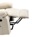 Massage Recliner,Power Lift Chair For Elderly With Adjustable Massage And Heating Function,Recliner Chair With Infinite Position And Side Pocket For Living Room ,Beige Beige Foam Corduroy