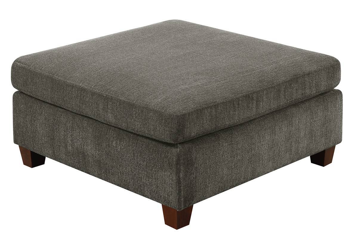 Living Room Furniture Grey Chenille Modular Sectional 6Pc Set Corner L Sectional Modern Couch 2X Corner Wedge 2X Armless Chairs And 2X Ottomans Plywood Grey Chenille Wood Primary Living Space Cushion Back Contemporary,Modern Modular Chenille 6 Seat