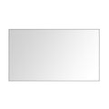 72In. W X 48In. H Metal Framed Bathroom Mirror For Wall, X Inch Rectangle Mirror, Bathroom Vanity Mirror Farmhouse, Anti Rust, Hangs Horizontally Or Vertiy Matte Black Aluminium