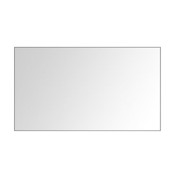 72In. W X 48In. H Metal Framed Bathroom Mirror For Wall, X Inch Rectangle Mirror, Bathroom Vanity Mirror Farmhouse, Anti Rust, Hangs Horizontally Or Vertiy Matte Black Aluminium