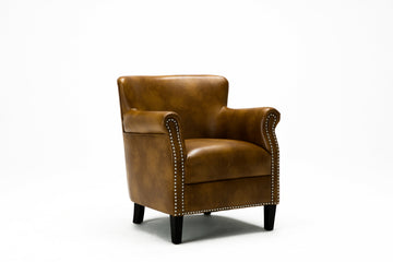 Hadley Camel Club Chair Camel Foam Polyester Blend