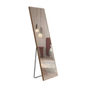 4Rd Generation Packaging Upgrade Brown Solid Wood Frame Full Body Mirror, Dressing Mirror, Decorative Mirror, Clothing Store, Floor Standing Mirror. W1151124247 Brown Glass