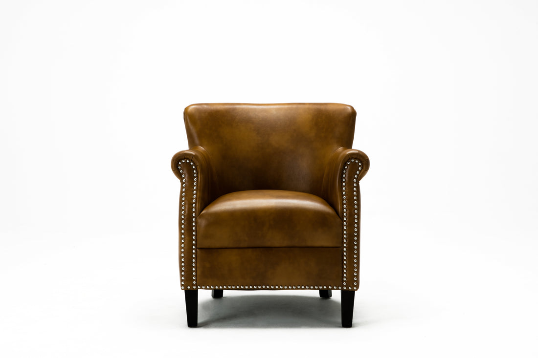 Hadley Camel Club Chair Camel Foam Polyester Blend