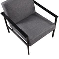 Millie Charcoal Stationary Metal Accent Chair Charcoal Foam Polyester