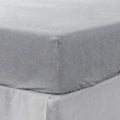 King Fitted Sheet 1 Pc, Bed Sheets King Size, Linen Sheets, Hotel Sheets,& Fade Resistant King Sheets, Cloud White Linen Linen