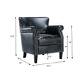 Hadley Charcoal Club Chair Charcoal Foam Polyester Blend