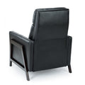 Madeline Push Back Recliner Black Black Foam Polyester Blend