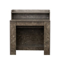 Modern Extendable Dining Table With Storage Marble Mdf