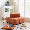 Modular Sectional Single Sofa,Armless Chair With Removable Back Cushion 33.1