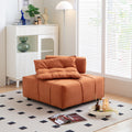 Modular Sectional Single Sofa,Armless Chair With Removable Back Cushion 33.1