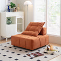 Modular Sectional Single Sofa,Armless Chair With Removable Back Cushion 33.1