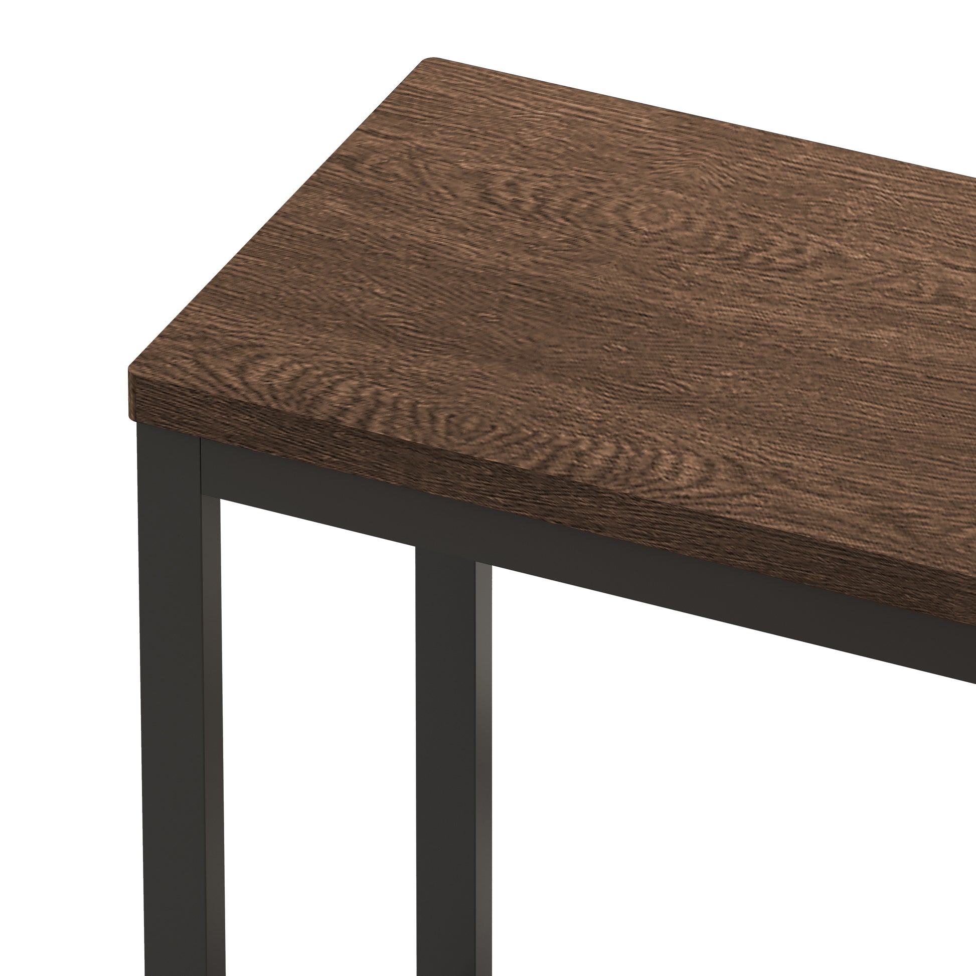 Modern Design Kitchen Dining Table,Pub Table,Long Dining Table Set With 3 Stools,Easy Assembly,Dark Brown Dark Brown Mdf