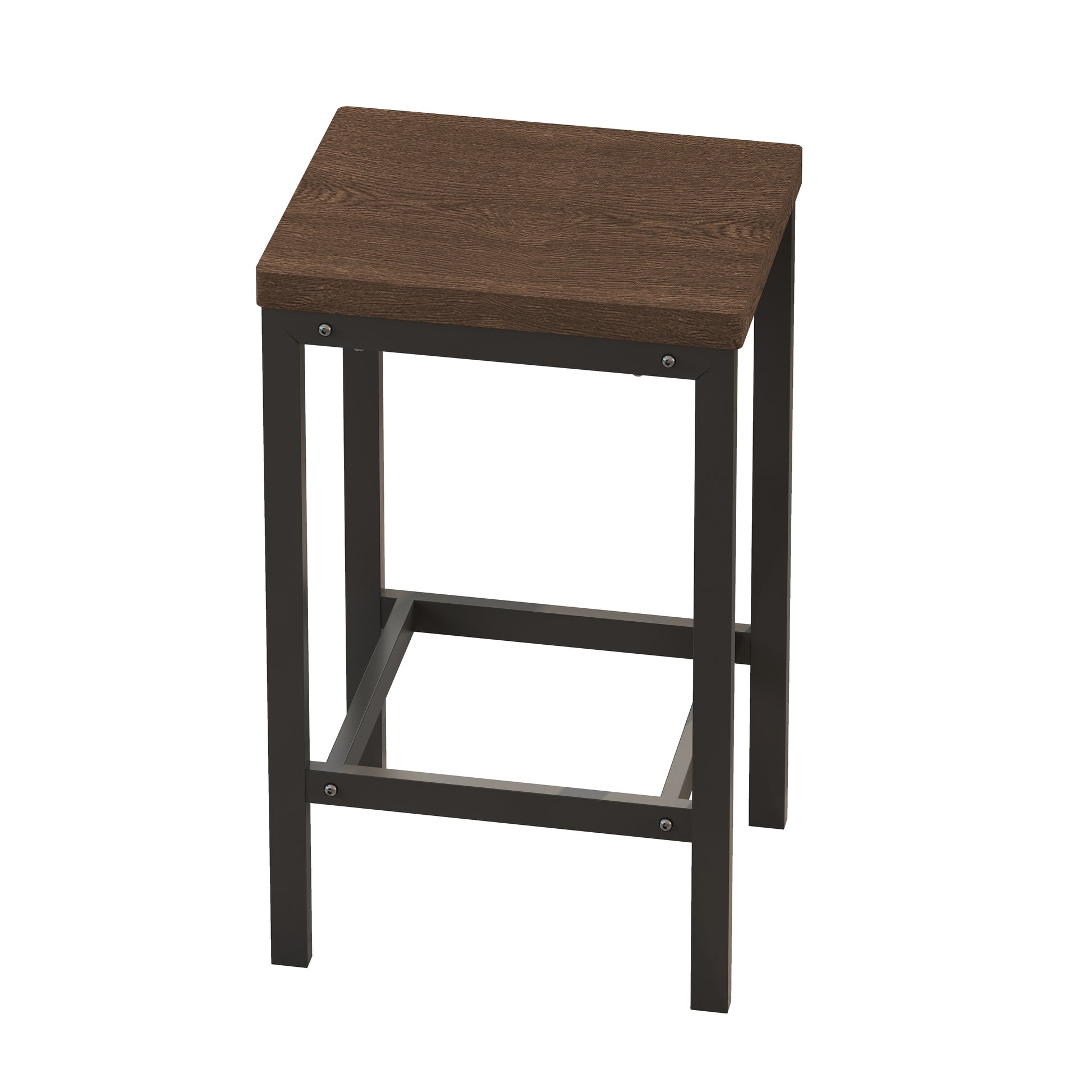Modern Design Kitchen Dining Table,Pub Table,Long Dining Table Set With 3 Stools,Easy Assembly,Dark Brown Dark Brown Mdf