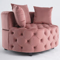 Accent Chair Classical Barrel Chair For Living Room Modern Leisure Sofa Chair Pink Pink Primary Living Space American Design Foam Velvet