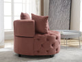 Accent Chair Classical Barrel Chair For Living Room Modern Leisure Sofa Chair Pink Pink Primary Living Space American Design Foam Velvet