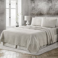 4 Pcs King Bedding Set, Premium Linen Bedding Sheets & Pillowcases, Bed In A Bag King Size Bed Set, Greige Bedding Sheet & Pillowcase Sets Greige Linen Linen