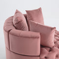 Accent Chair Classical Barrel Chair For Living Room Modern Leisure Sofa Chair Pink Pink Primary Living Space American Design Foam Velvet