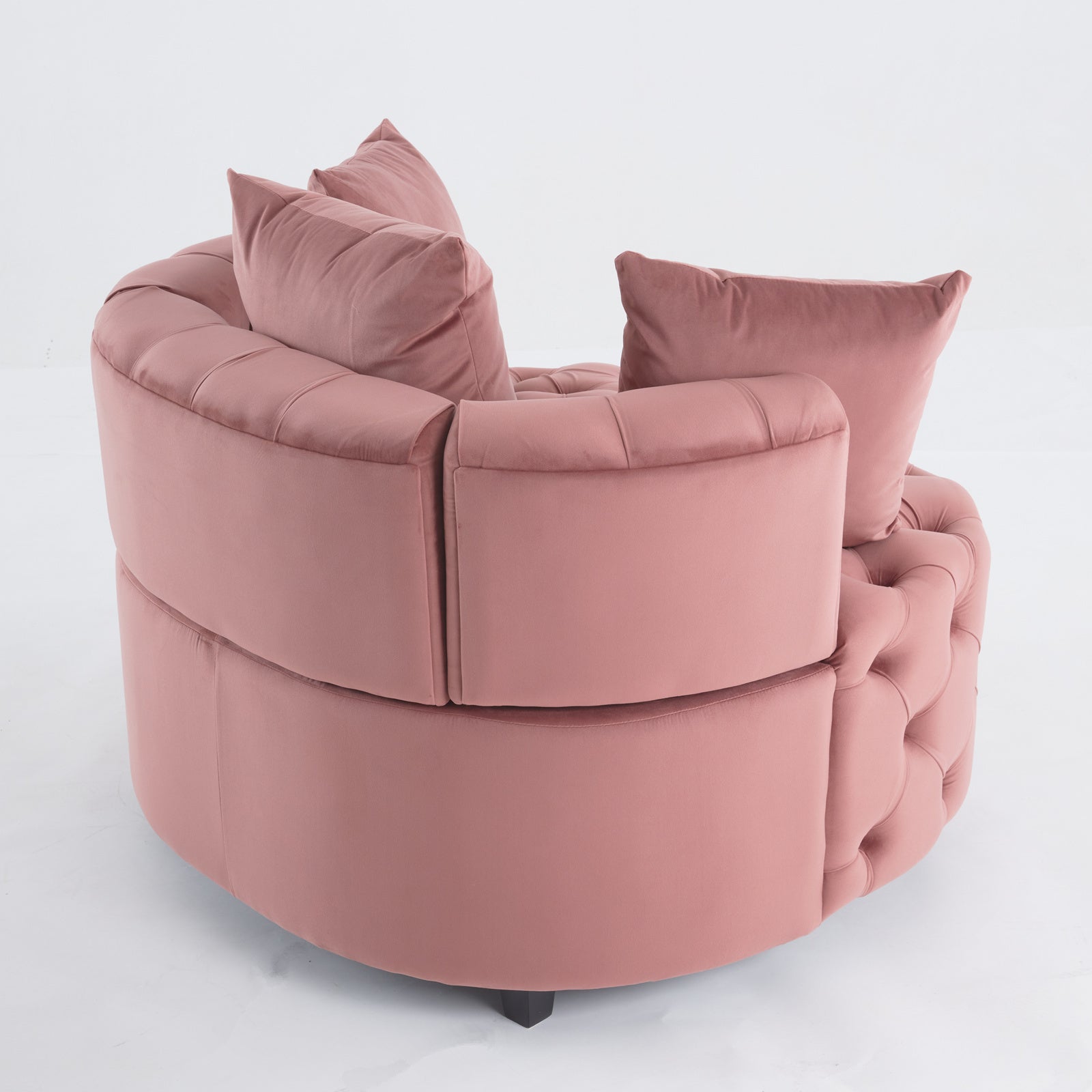 Accent Chair Classical Barrel Chair For Living Room Modern Leisure Sofa Chair Pink Pink Primary Living Space American Design Foam Velvet