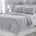 4 Pcs Bedding Sets Queen, Premium Linen Bedding Sheets & Pillowcases, Queen Bedding Sets, Cloud Bedding Sheet & Pillowcase Sets White Linen Linen