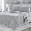 4 Pcs California King Bed Set, Premium Linen Bedding Sheets & Pillowcases, California King Bed In A Bag, Cloud Bedding Sheet & Pillowcase Sets White Linen Linen
