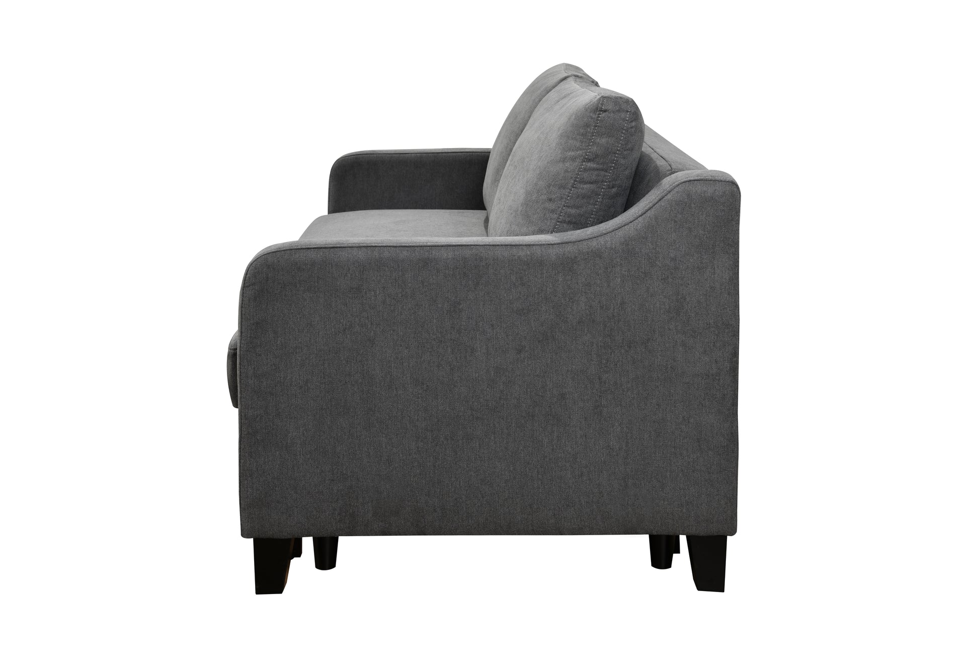 69" 3 In 1 Convertible Queen Sleeper Sofa Bed, Modern Fabric Loveseat Futon Sofa Couch W Pullout Bed, Beautiful Seat Lounge Sofa W Reclining Backrest, Furniture For Living Room, Dark Grey Espresso Wood Primary Living Space Extra Heavy Duty Eucalyptus 3