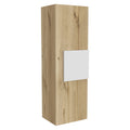 Medicine Cabinet Artic, Three Shelves, Single Door, White Light Oak Finish White Light Oak Particle Board