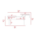 Lift Top Coffee Table 2 Dazza, One Drawer, Espresso Onyx Finish Espresso Particle Board