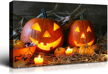 1Pcs Drop Ping Framed Canvas Wall Art Decor Painting For Halloween,Grave Yard Painting For Halloween Gift, Decoration For Halloween Living Room, Bedroom Decor 2418In Thickness 1.5Inch Multicolor Canvas