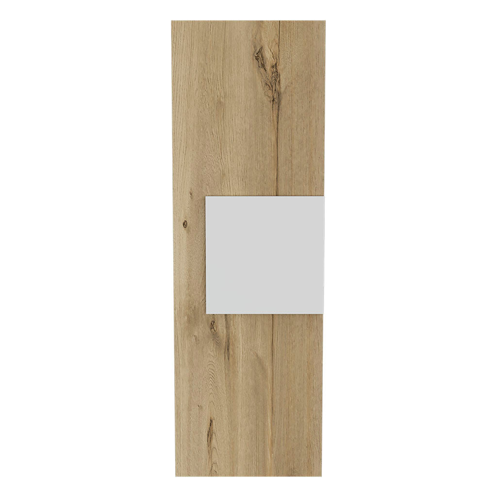 Medicine Cabinet Artic, Three Shelves, Single Door, White Light Oak Finish White Light Oak Particle Board