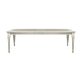 Silver Finish 5Pc Dining Set Table W Leaf And 4X Side Chairs Modern Glam Style Crystal Tufted Chairs Upholstered Seat Wooden Dining Room Furniture Silver Seats 4 Dining Room Extendable Glam,Modern Rectangular Dining Table With Chair Wood