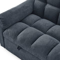 Loveseats Sofa Bed With Pull Out Bed,Adjsutable Back,Blue Grey Blue Grey Linen Wood Primary Living Space Medium Soft Tight Back Eucalyptus Pillow Top Arms Foam Linen 2 Seat