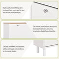 Narrow Design Shoe Cabinet With 3 Flip Drawers, Wood Grain Pattern Top Entryway Organizer With 3 Hooks, Free Standing Shoe Rack With Adjustable Panel For Hallway, White Freestanding 3 4 Drawers White Primary Living Space Shelves Included Particle Board