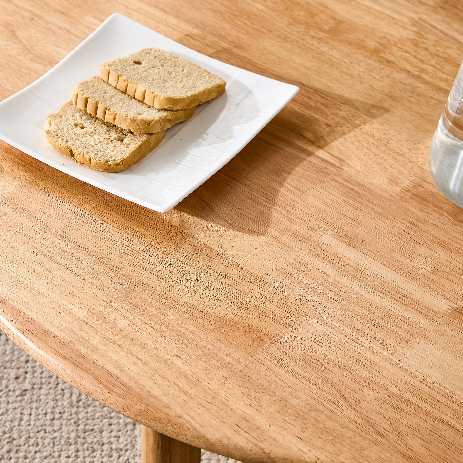 Naturally Elegant Wooden Coffee Table With Faux Rattan Accents Perfect For Stylish Living Rooms And Cozy Tea Time Natural Wood Wood